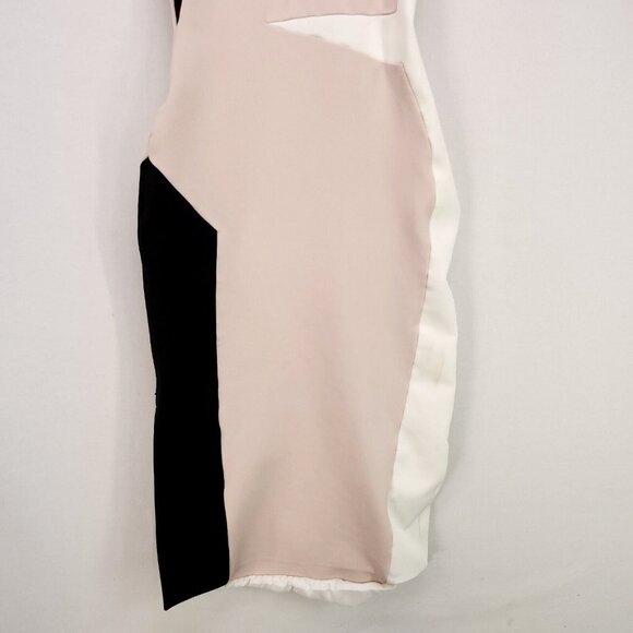 Kimora Lee Simmons Bodycon Pencil Dress Womens Size 2 Ribbed Crossed Back - Picture 14 of 16